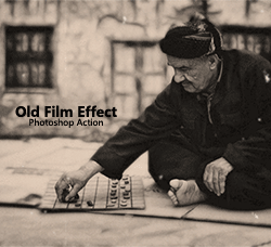 极品PS动作－老式电影(GIF动画/含高清视频教程)：Gif Old Film Effect Action